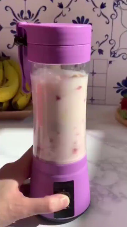Mini Liquidificador Portátil Usb Juice Cap Take Shake 6 Lâminas Recarregavel