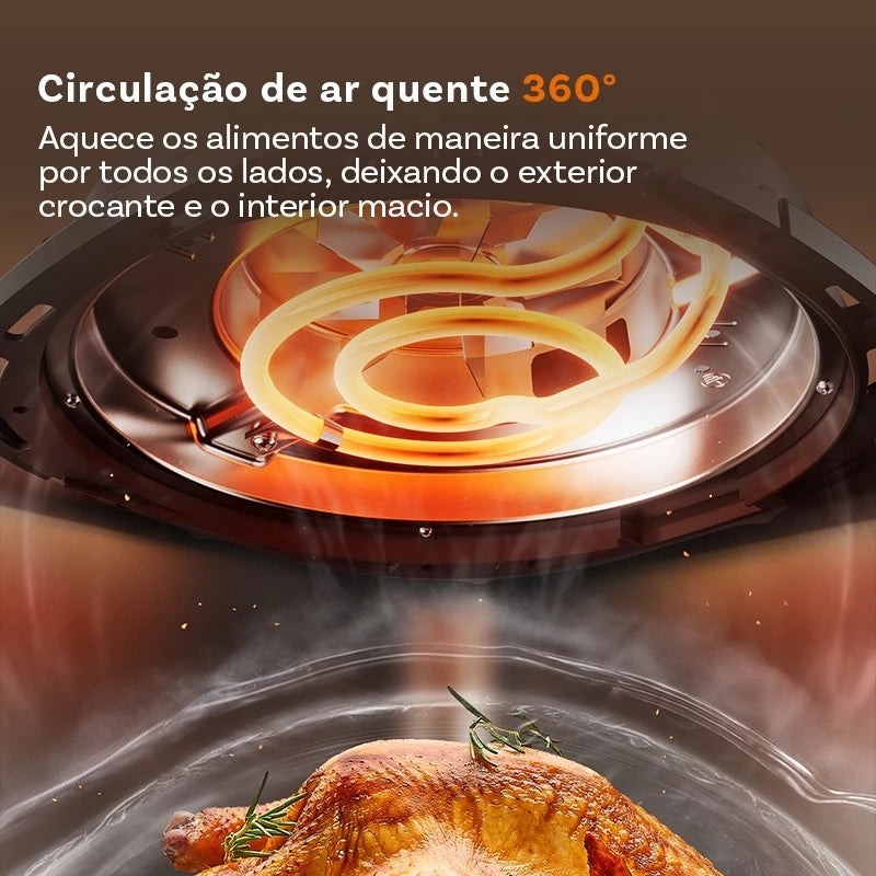 Air Fryer Gaabor 2.8L — Fritadeira Sem Óleo com Timer e 200°C