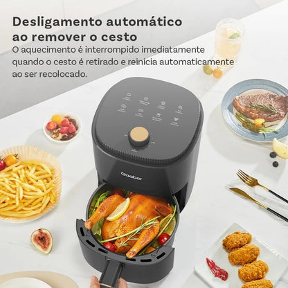 Air Fryer Gaabor 2.8L — Fritadeira Sem Óleo com Timer e 200°C